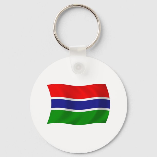 Porte-clés Drapeau de Gambie (Recto)