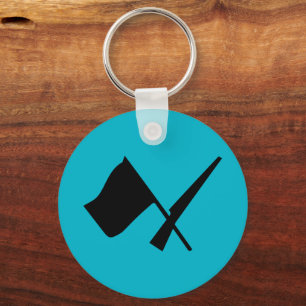 Porte-clés Drapeau De Garde Couleur Et Fusil