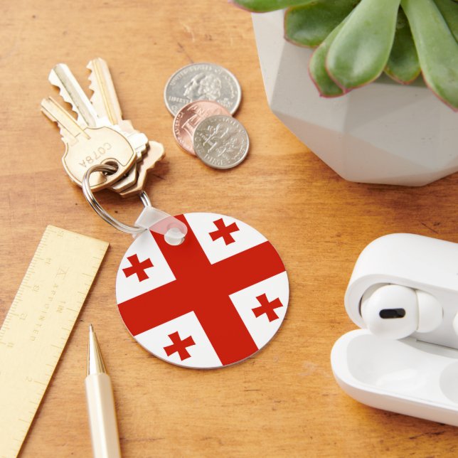 Porte-clés Drapeau de Géorgie (Bureau)