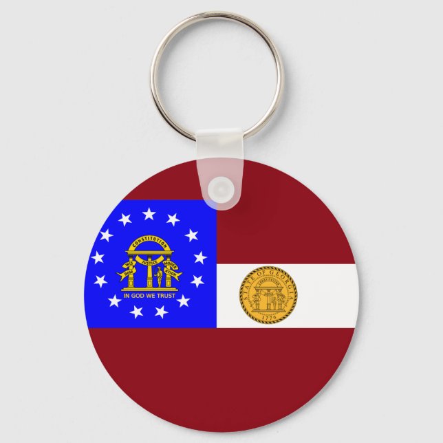 Porte-clés Drapeau de Géorgie (Recto)