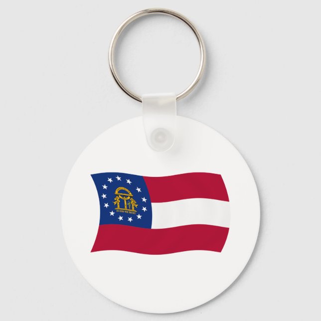 Porte-clés Drapeau de Géorgie (Recto)