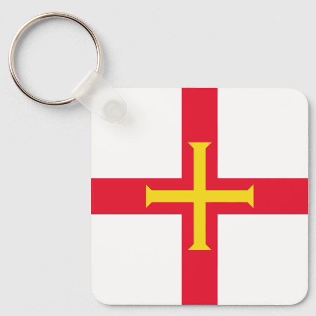 Porte-clés Drapeau de Guernesey (Recto)