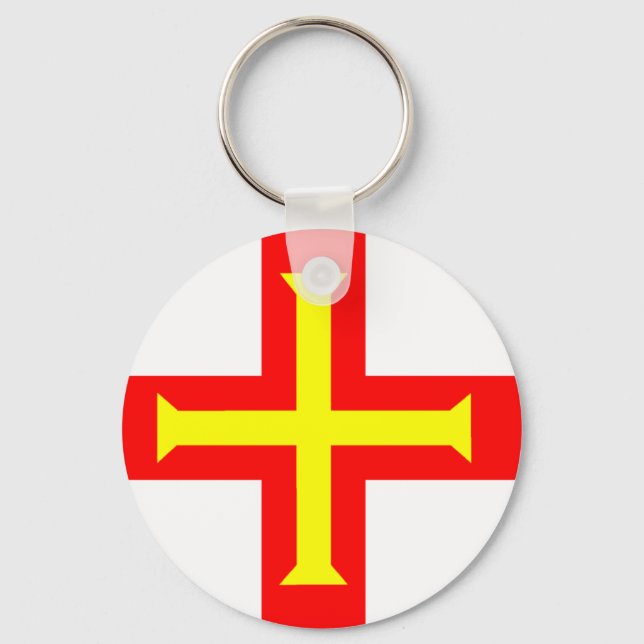 Porte-clés Drapeau de Guernesey (Recto)