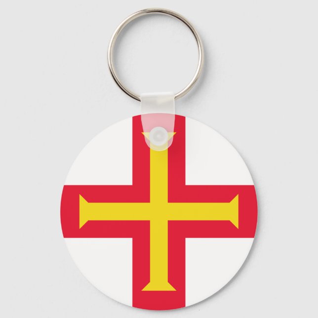 Porte-clés Drapeau de Guernesey (Recto)