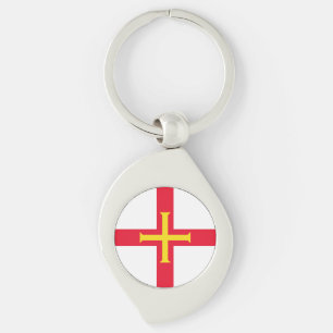 Porte-clés Drapeau de Guernesey