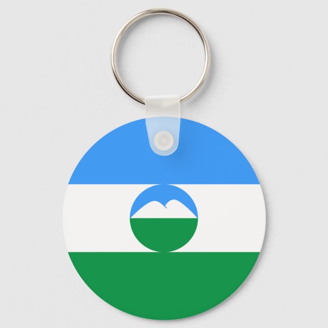 Porte-clés Drapeau de Kabardino-Balkarie (Recto)