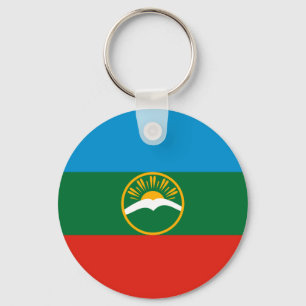 Porte-clés Drapeau de Karatchaïévo-Tcherkessie