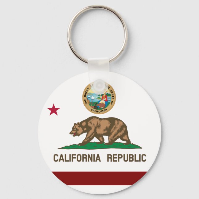 Porte-clés Drapeau de la Californie (Recto)