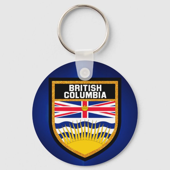 Porte-clés Drapeau de la Colombie-Britannique (Recto)