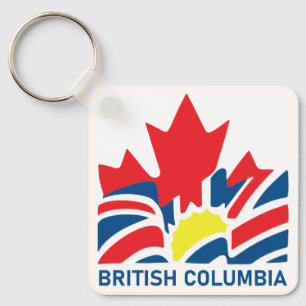 Porte-clés Drapeau de la Colombie-Britannique Canada Souvenir