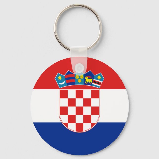 Porte-clés Drapeau de la Croatie (Recto)