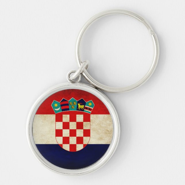 Porte-clés Drapeau de la Croatie (Devant)