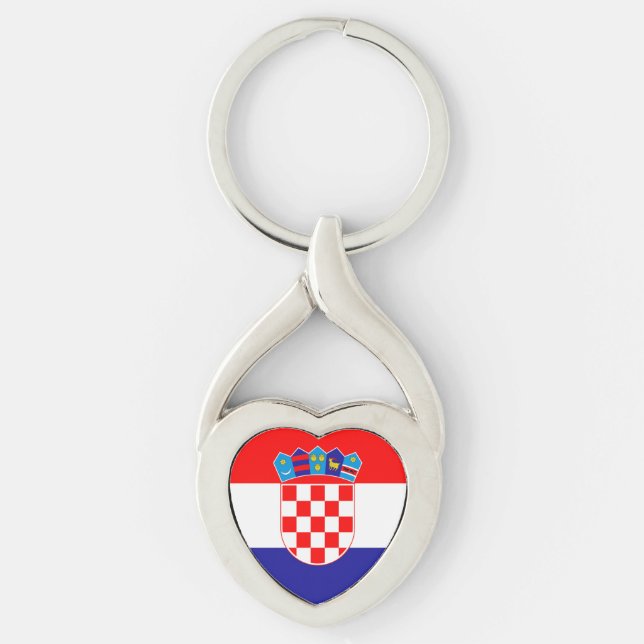 Porte-clés Drapeau de la Croatie (Devant)