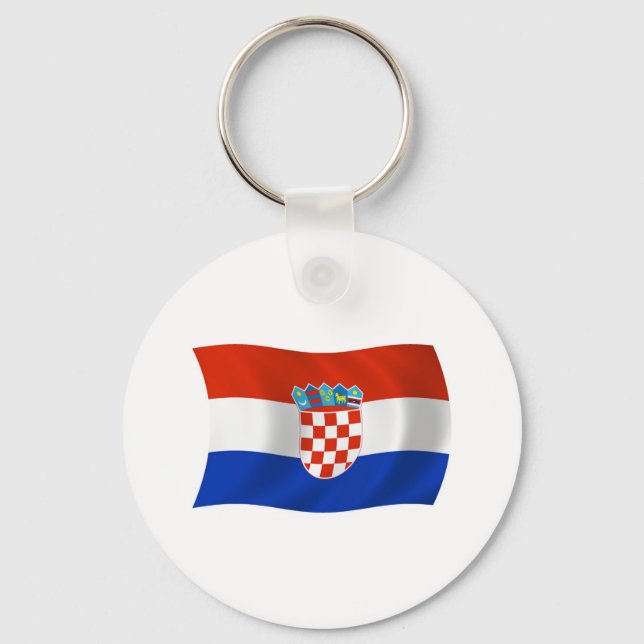 Porte-clés Drapeau de la Croatie (Recto)