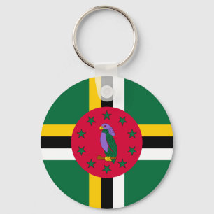 Porte-clés Drapeau de la Dominique
