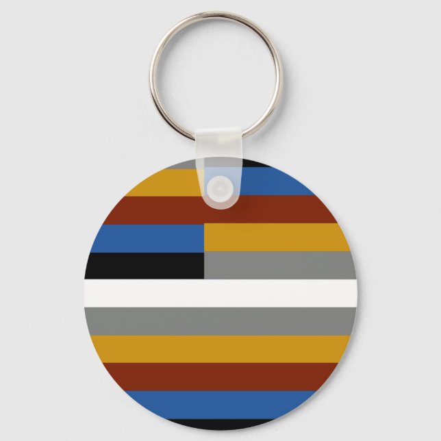 Porte-clés Drapeau de la fierté des freaks (Recto)