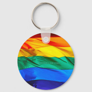 Porte-clés Drapeau de la fierté gay de SlipperyJoe's agitant