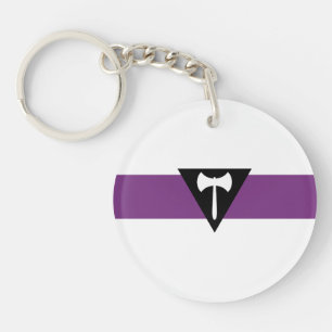 Porte-clés Drapeau de la fierté lesbienne