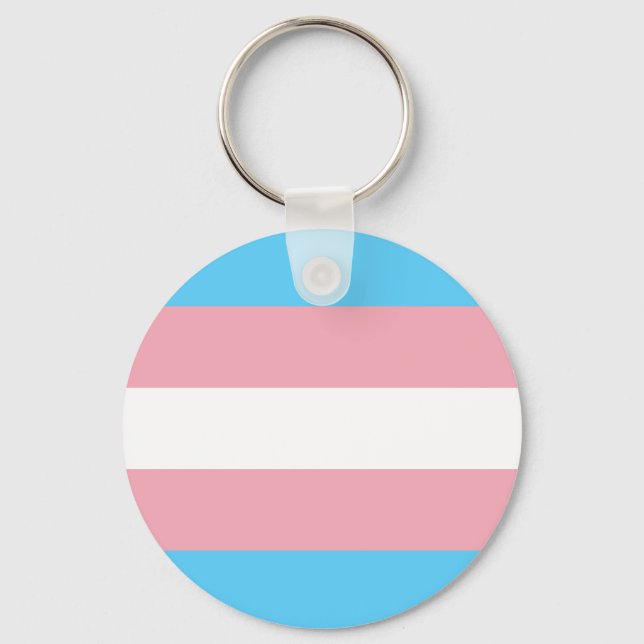 Porte-clés Drapeau de la fierté transgenre - LGBT Rainbow (Recto)