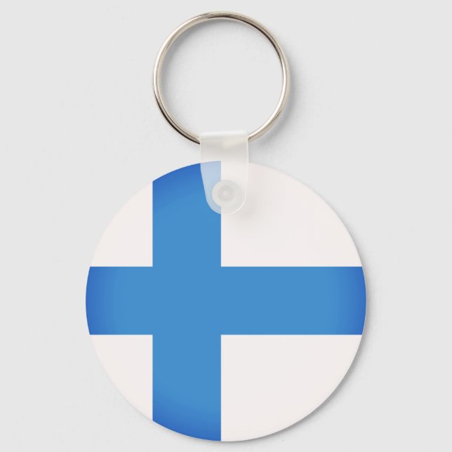 Porte-clés Drapeau de la Finlande (Recto)