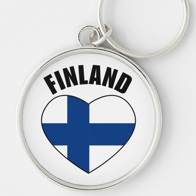 Porte-clés Drapeau de la Finlande (Devant)