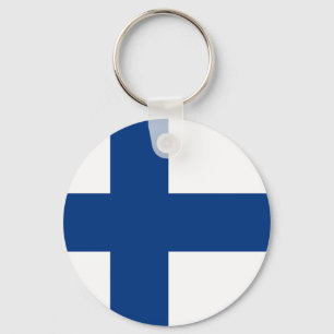Porte-clés Drapeau de la Finlande