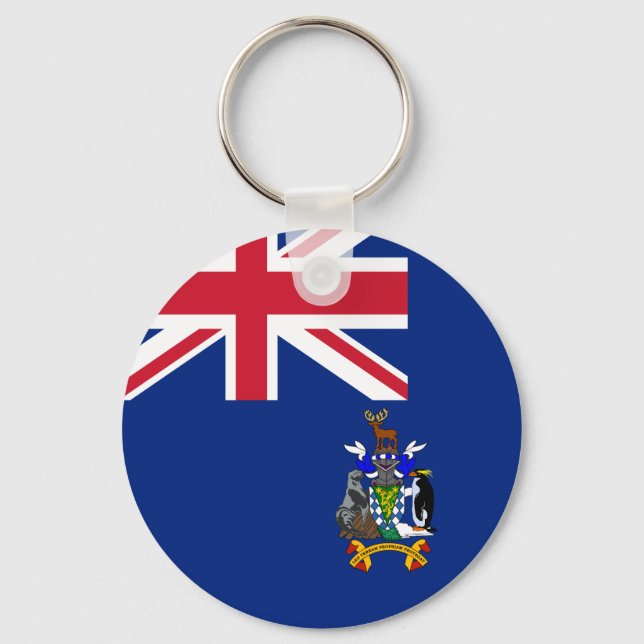 Porte-clés Drapeau de la Géorgie du Sud et de l'île Sandwich  (Recto)