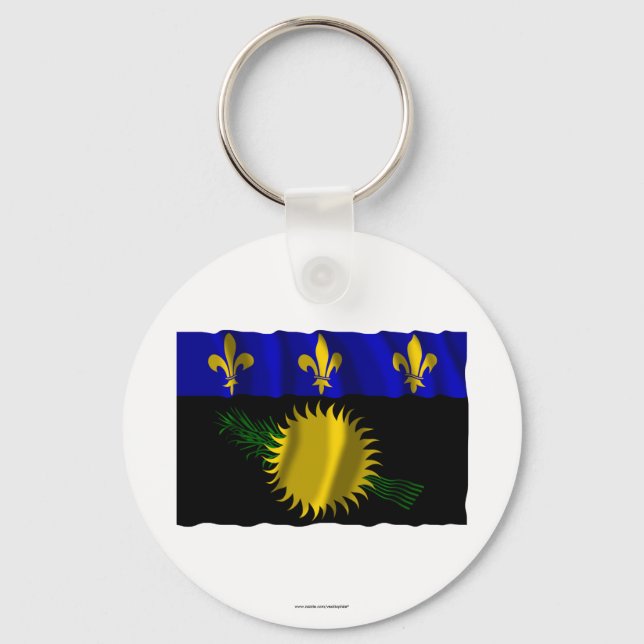 Porte-clés Drapeau de la Guadeloupe (Recto)