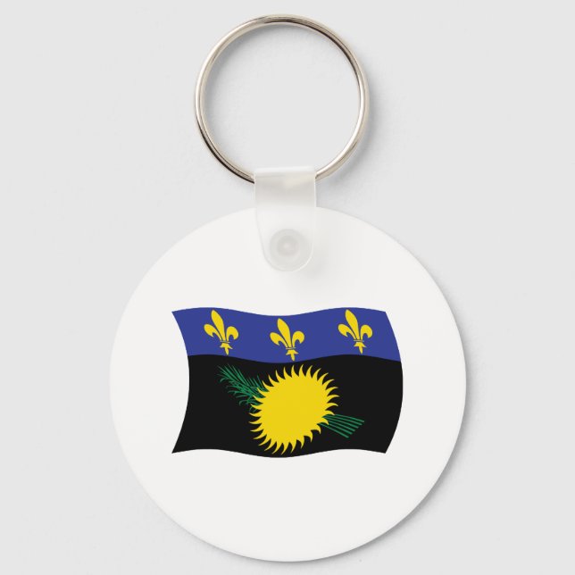 Porte-clés Drapeau de la Guadeloupe (Recto)