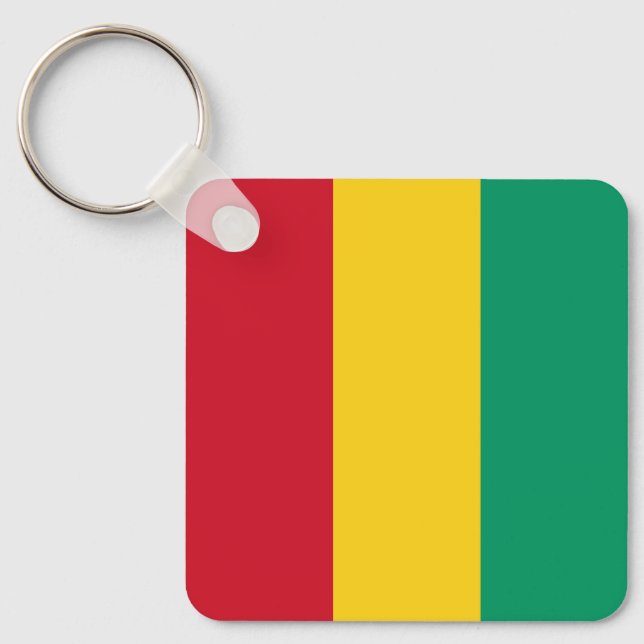 Porte-clés Drapeau de la Guinée (Recto)