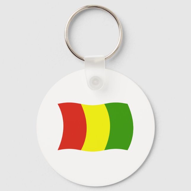 Porte-clés Drapeau de la Guinée (Recto)