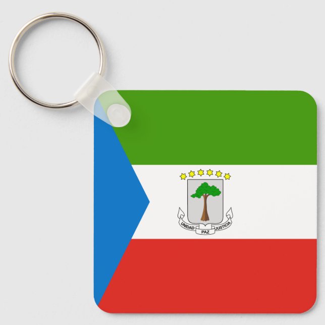 Porte-clés Drapeau de la Guinée équatoriale (Recto)
