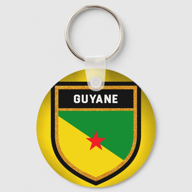 Porte-clés Drapeau de la Guyane (Recto)