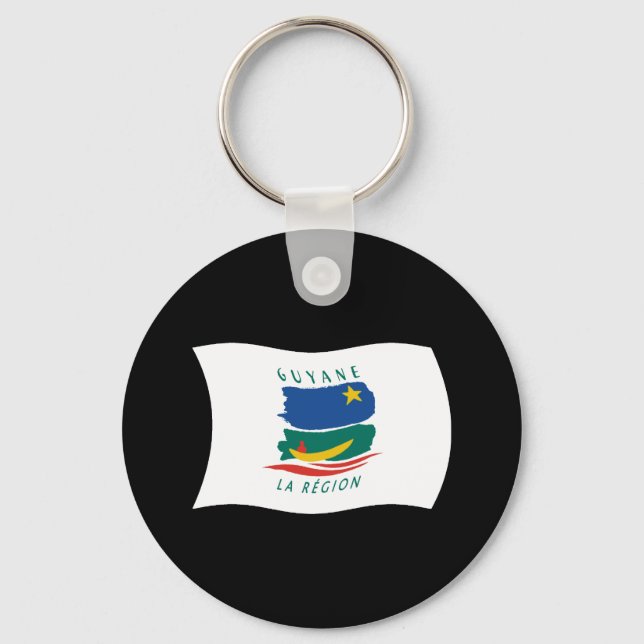 Porte-clés Drapeau de la Guyane française (Recto)