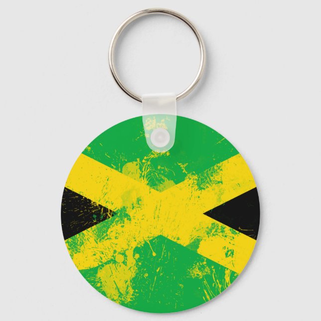 Porte-clés Drapeau de la Jamaïque (Recto)