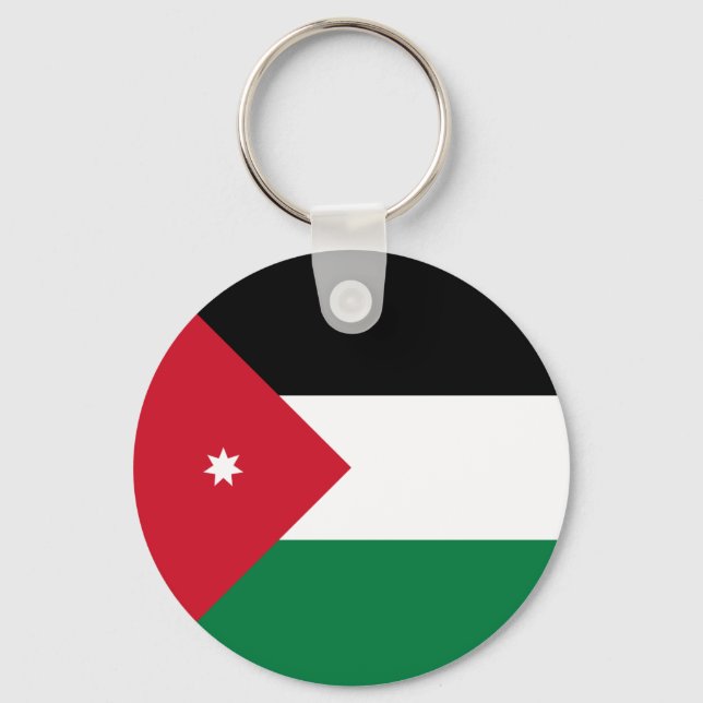 Porte-clés Drapeau de la Jordanie (Recto)