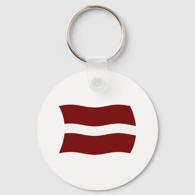 Porte-clés Drapeau de la Lettonie (Recto)