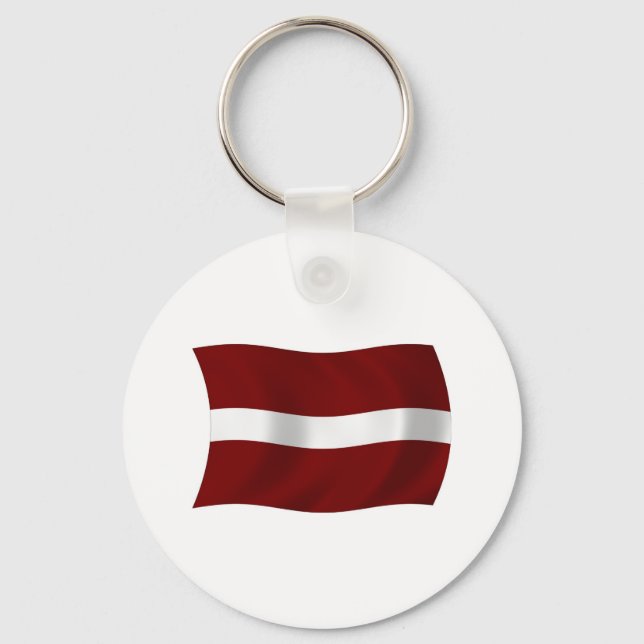 Porte-clés Drapeau de la Lettonie (Recto)