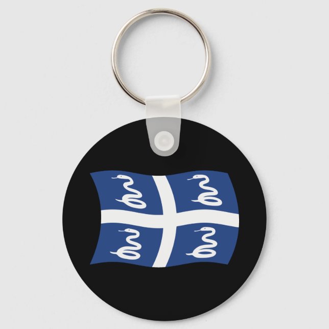 Porte-clés Drapeau de la Martinique (Recto)