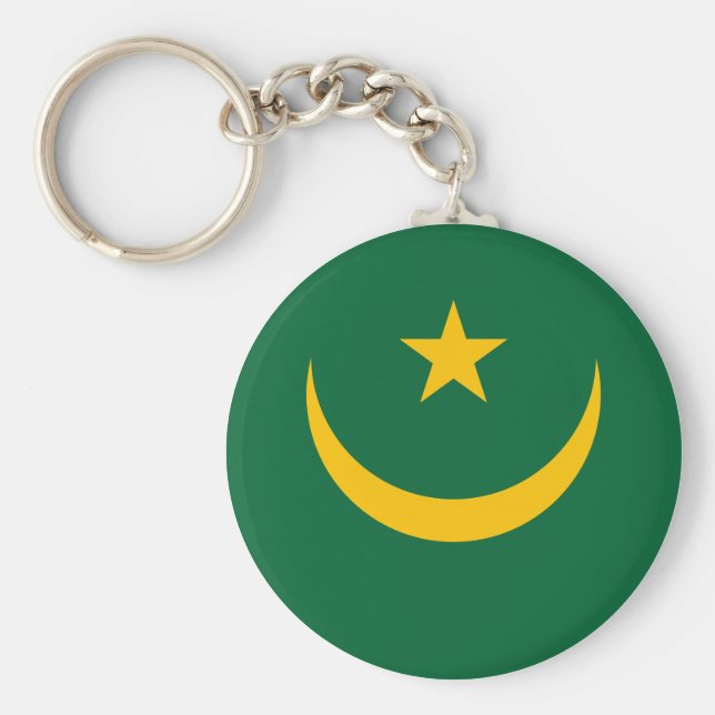 Porte-clés Drapeau de la Mauritanie (Devant)