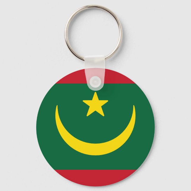 Porte-clés Drapeau de la Mauritanie (Recto)