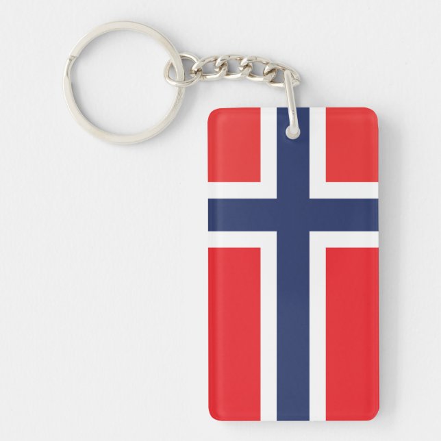 PORTE-CLÉS DRAPEAU DE LA NORVÈGE (Devant)