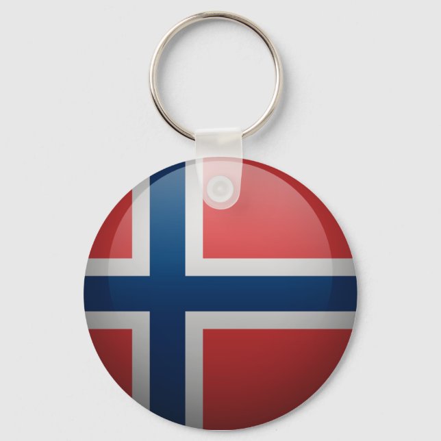 Porte-clés Drapeau de la Norvège (Recto)