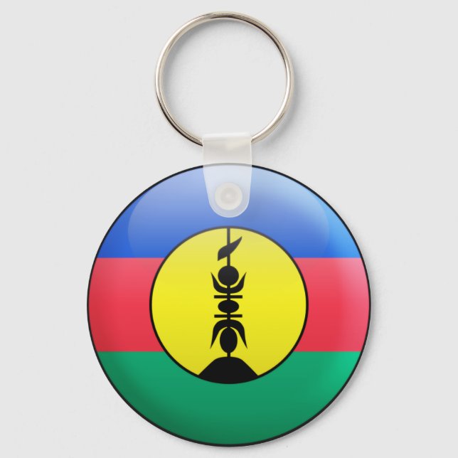 Porte-clés Drapeau de la Nouvelle-Calédonie (Recto)