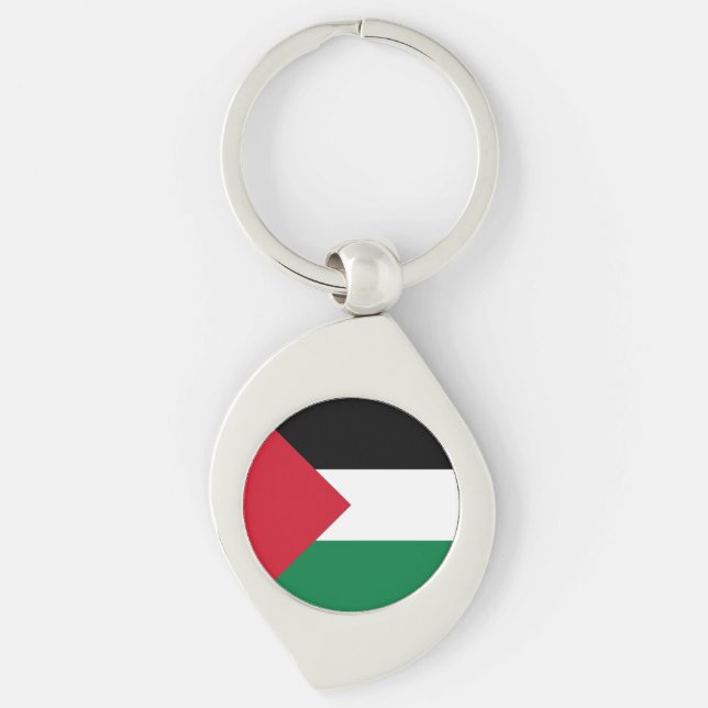 Porte-clés Drapeau de la Palestine (Devant)
