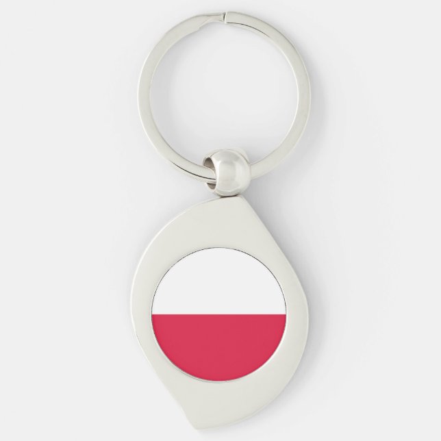 Porte-clés Drapeau de la Pologne (Devant)