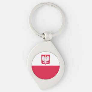 Porte-clés Drapeau de la Pologne