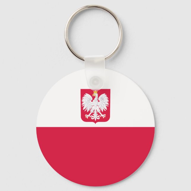 Porte-clés Drapeau de la Pologne (Recto)