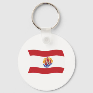Porte-clés Drapeau de la Polynésie française