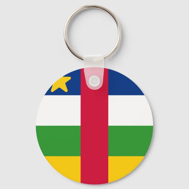 Porte-clés Drapeau de la République centrafricaine (Recto)